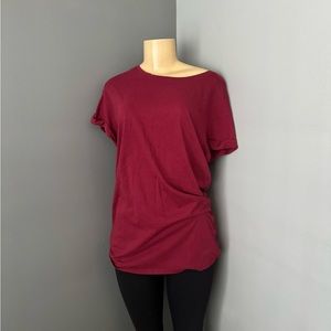 H&M burgundy tunic size s